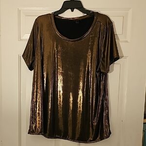 Torrid Size 2 Metallic Bronze Women's Top